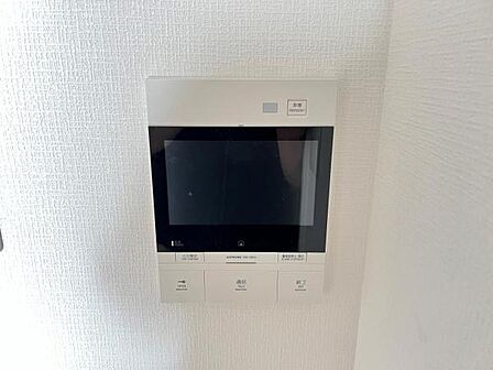 訪問者を確認できるTVモニター付きインターフォンです。