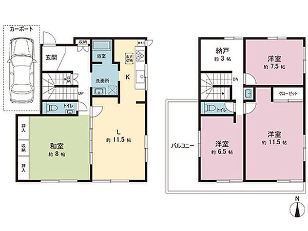 間取りを拡大表示
