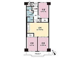 間取図画像 3LDK