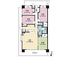 サンライズステージ淵野辺1 4LDKの間取図画像