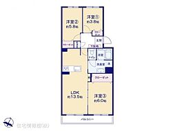 藤和東林間コープ 3LDKの間取り