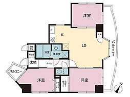 エクセル2上溝 3LDKの間取図画像