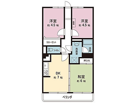 間取図です。図面と異なる場合は現況を優先させていただきます。