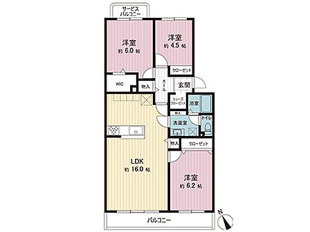 間取図です。図面と異なる場合は現況を優先させていただきます。