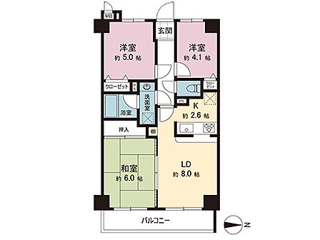 間取図です。図面と異なる場合は現況を優先させていただきます。