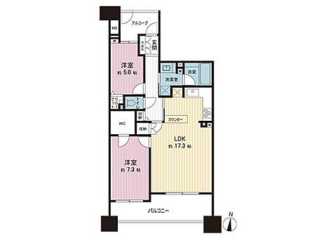 間取図です。図面と異なる場合は現況を優先させていただきます。