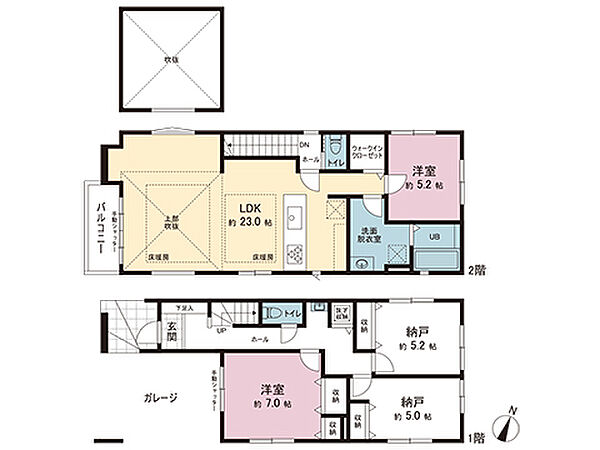 間取りを拡大表示