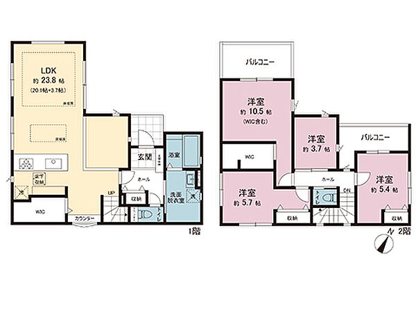 間取りを拡大表示