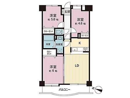 間取図です。図面と異なる場合は現況を優先させていただきます。