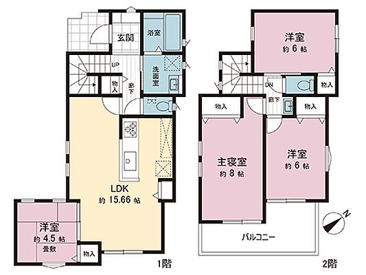 間取り 茅ヶ崎市今宿 中古戸建　4号棟