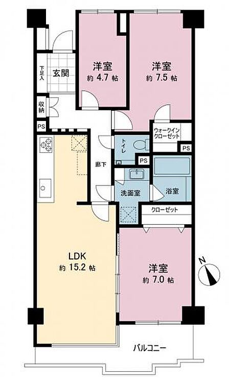 間取図です。図面と異なる場合は現況を優先させていただきます。