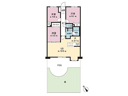間取図です。図面と異なる場合は現況を優先させていただきます。