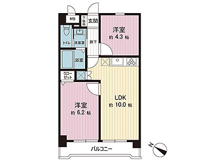 間取図です。図面と異なる場合は現況を優先させていただきます。