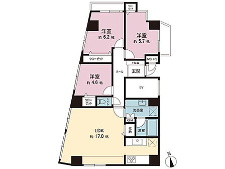 間取図です。図面と異なる場合は現況を優先させていただきます。