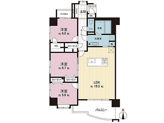 間取図です。図...