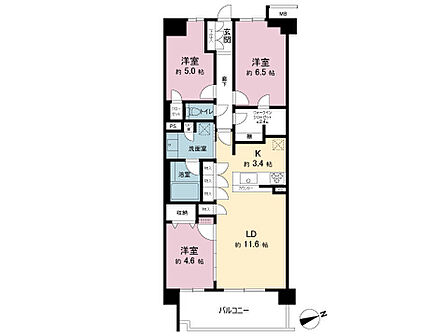 間取図です。図面と異なる場合は現況を優先させていただきます。