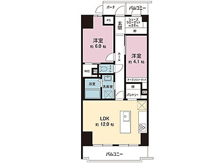 間取図です。図面と異なる場合は現況を優先させていただきます。