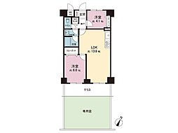 ライオンズテラス川越 2LDKの間取図画像