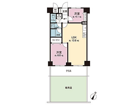 間取図です。図面と異なる場合は現況を優先させていただきます。
