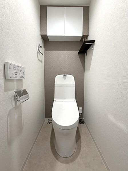 ほっと安らげるトイレ空間です。