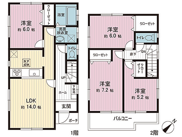 間取りを拡大表示