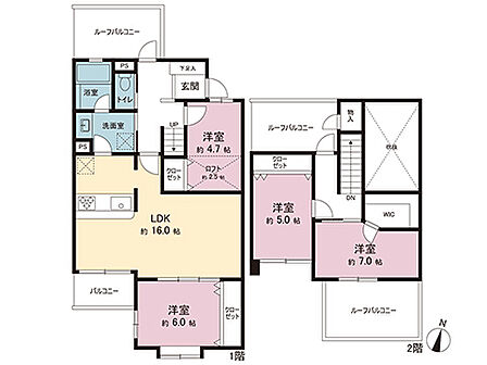 間取図です。図面と異なる場合は現況を優先させていただきます。