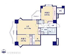 間取図画像 2LDK
