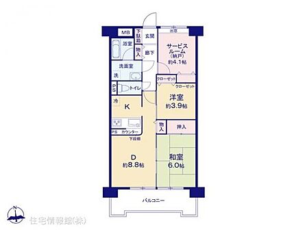 2LDK 間取り