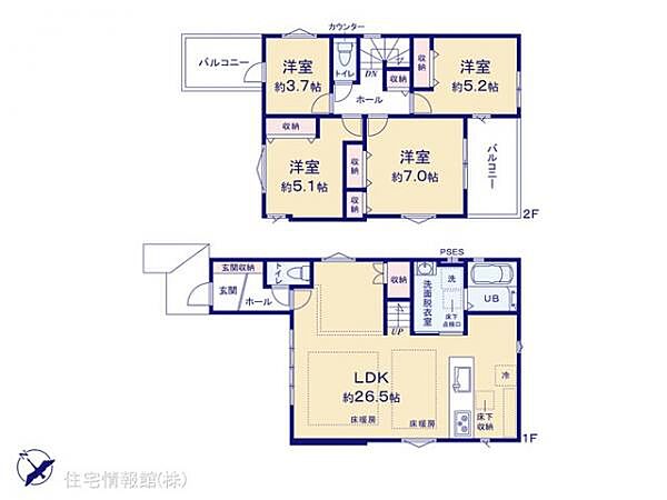 間取りを拡大表示