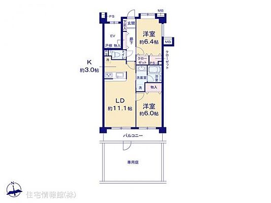 間取り セレナハイム千葉椿森 3階/-