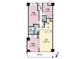 イトーピア小金公園 3LDKの間取図画像