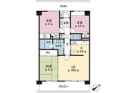 ライブスクエアウェルズ我孫子 3LDKの間取図画像