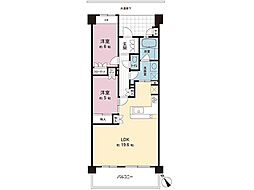 サンクレイドル五井弍番館 2LDKの間取図画像