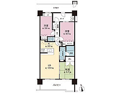 ウィザースレジデンス木更津 3LDKの間取図画像