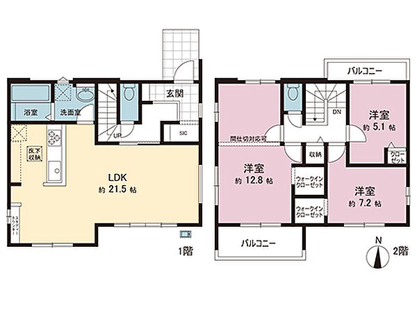 間取りを拡大表示