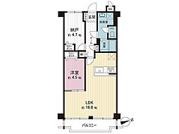 三番町ハイツ 1SLDKの間取図画像