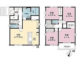宇都宮市清原台17期 戸建 1号棟