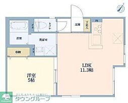 （仮称）杉並区阿佐谷北　新築マンション 2階1LDKの間取り