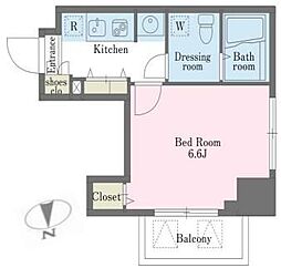 アジールコート西新宿 1Kの間取図画像