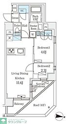 ラティエラ中野新井 2LDKの間取図画像