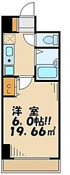 エスコート代田橋 1Kの間取図画像