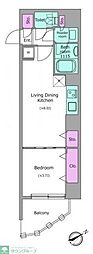 クレヴィアリグゼ中野新井薬師 1LDKの間取図画像