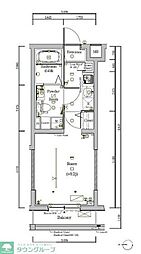 スカイコートグレース中野哲学堂 1Kの間取図画像