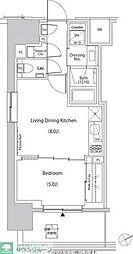 ザ・パークハビオ目白タワー 1LDKの間取図画像