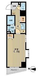 エクセリア池袋WEST2 1Kの間取図画像