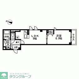 skyeTHIRA 1LDKの間取図画像
