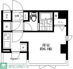 ステージファースト恵比寿東 ワンルームの間取図画像