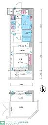 GALICIA中野新井薬師 1DKの間取図画像