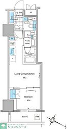 ルフォンプログレ北新宿 1LDKの間取図画像
