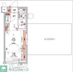 ベルグレードSI 1LDKの間取図画像